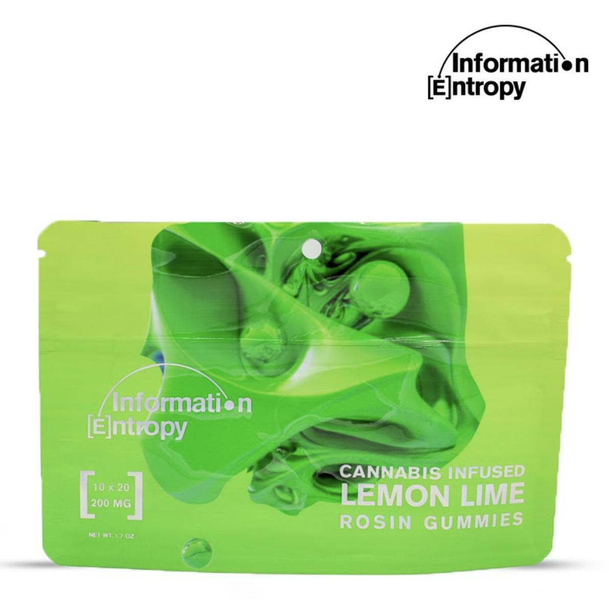 Lemon Lime Rosin Gummies | 200mg | 10ct | 20mg/ea