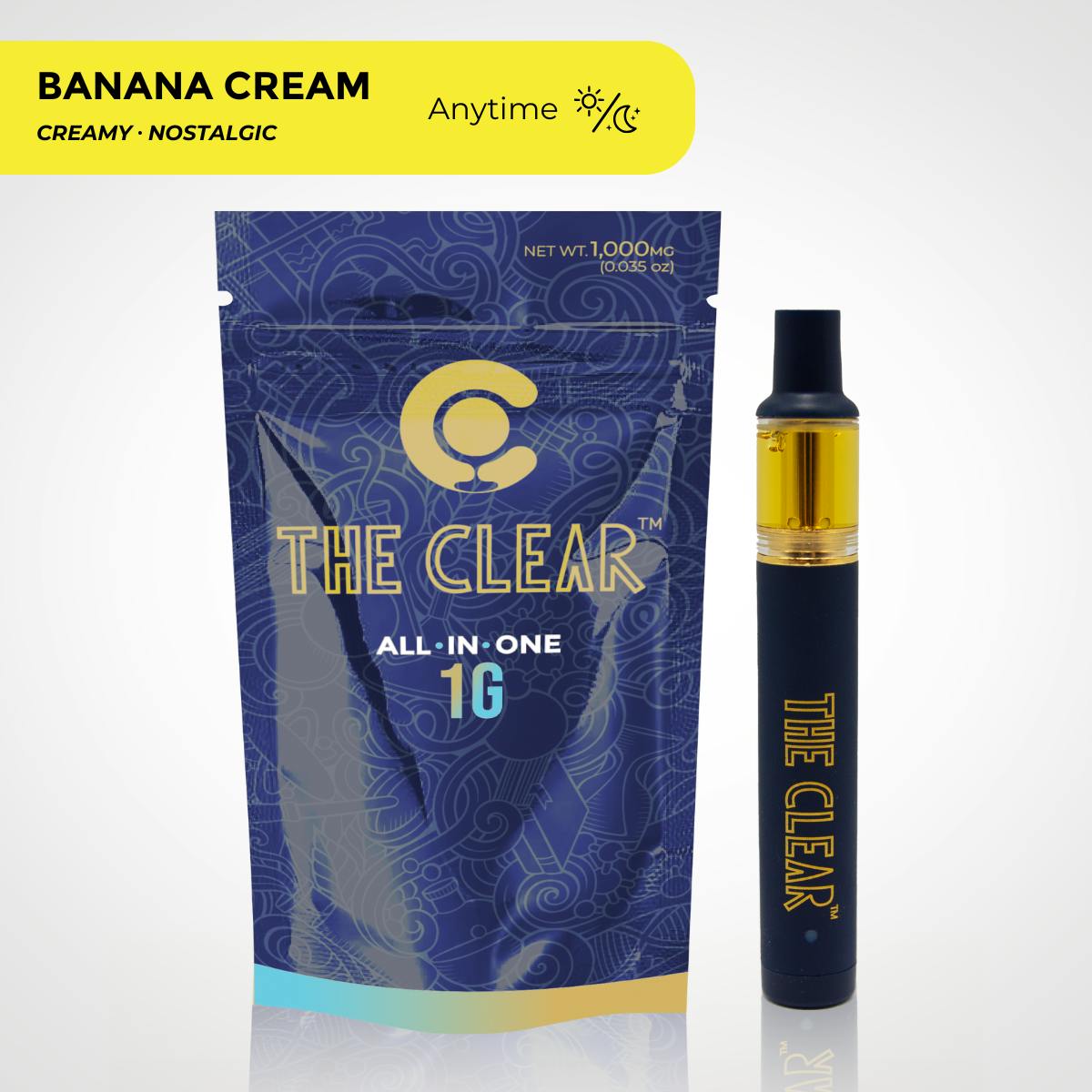 The CLEAR Original All-in-One 1000mg | Banana Cream by CLEAR Brands