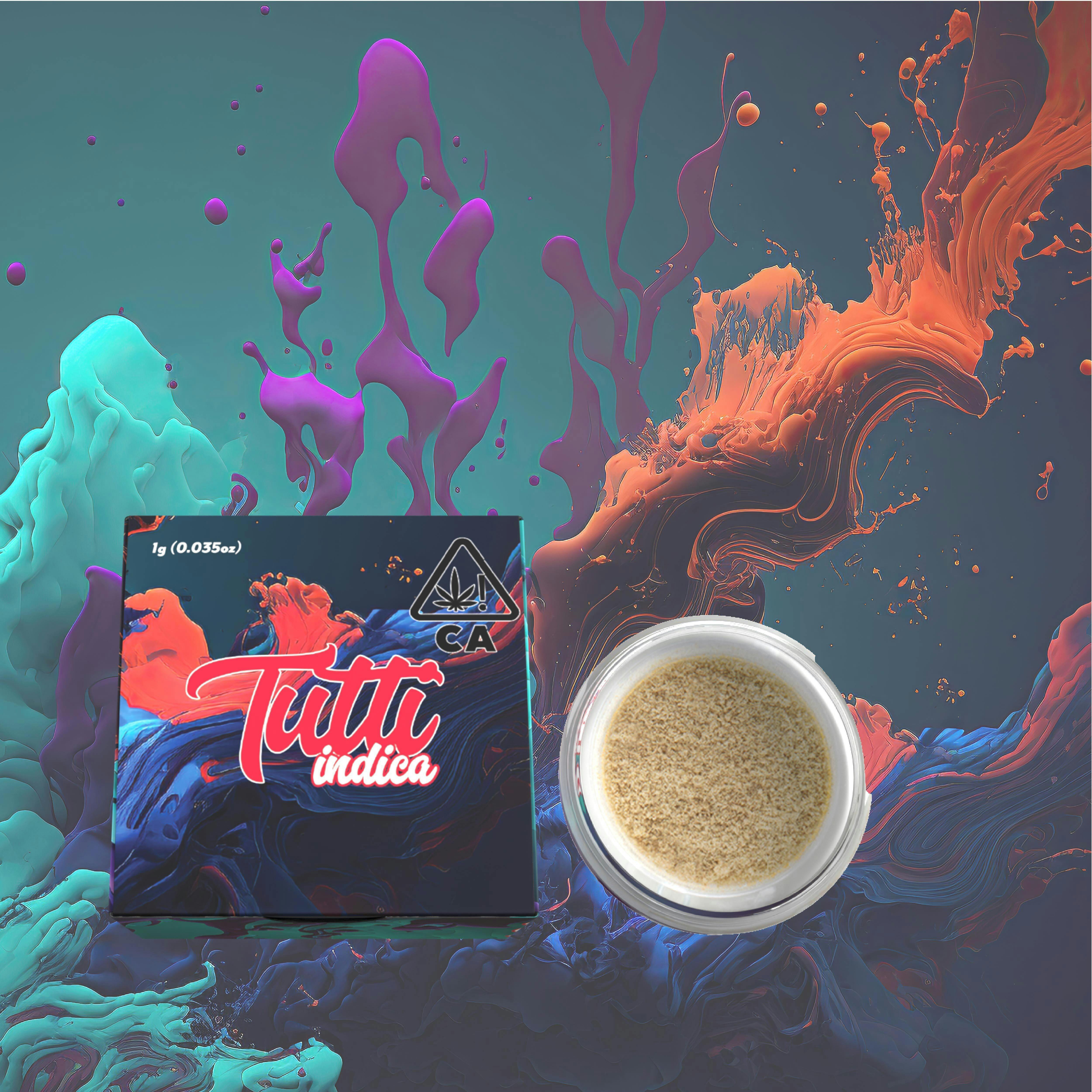 Tutti - 1g - Live Hash - Indica - Gush Mintz