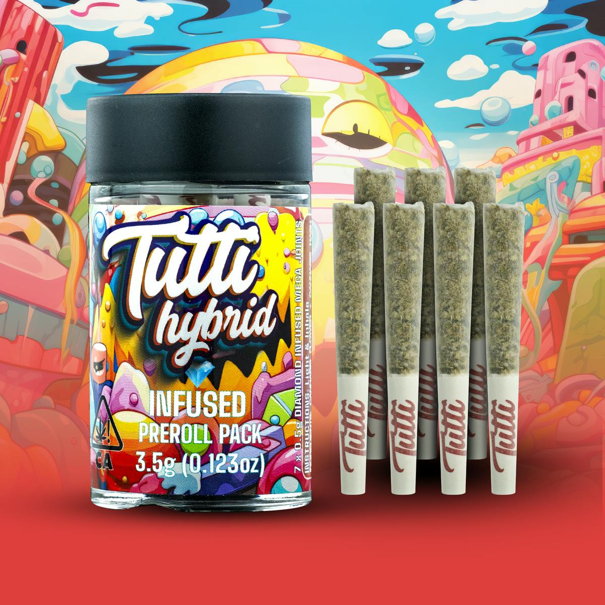 Diamond Infused Preroll 7pk Hybrid