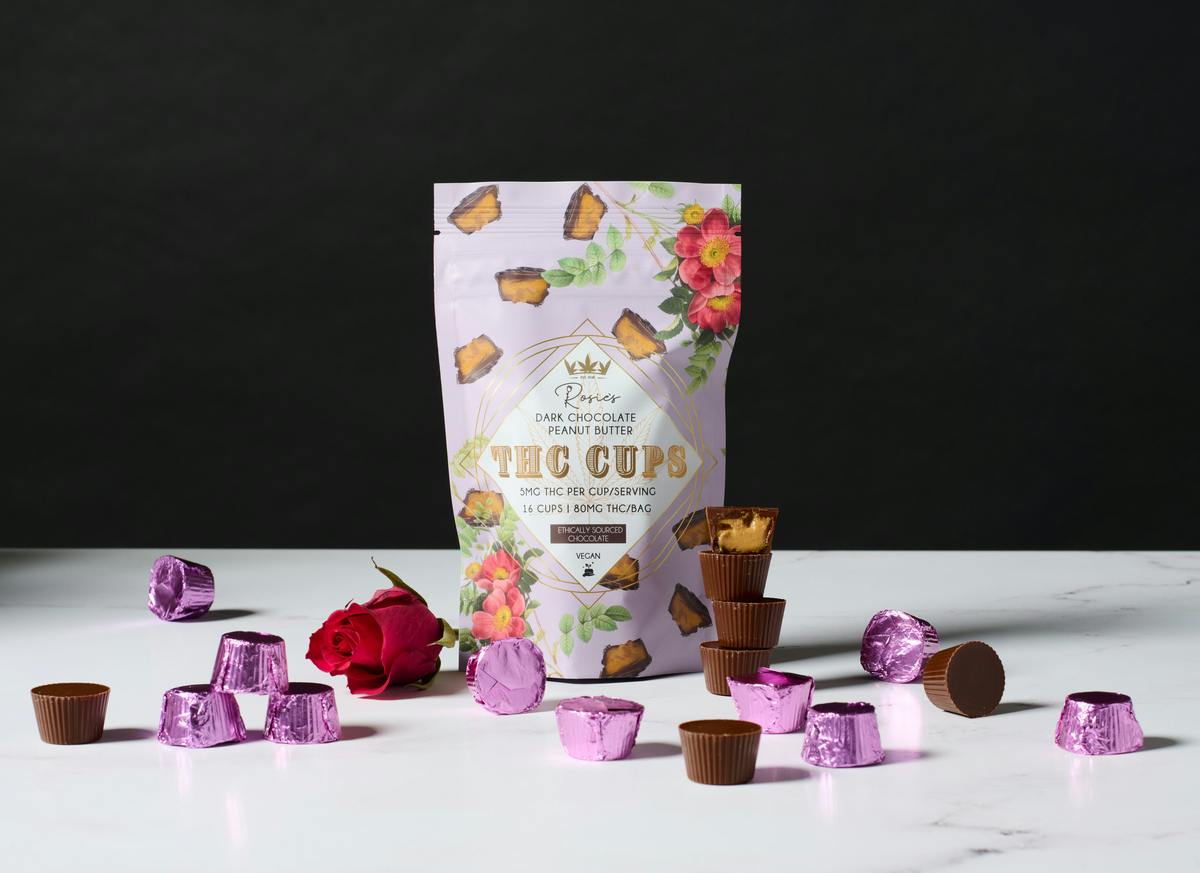 Dark Chocolate Peanut Butter Cups | 80mg | 16 Pack