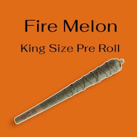 Fire Melon Pre-Roll w/ Hash Rosin & Kief - King Size - Single
