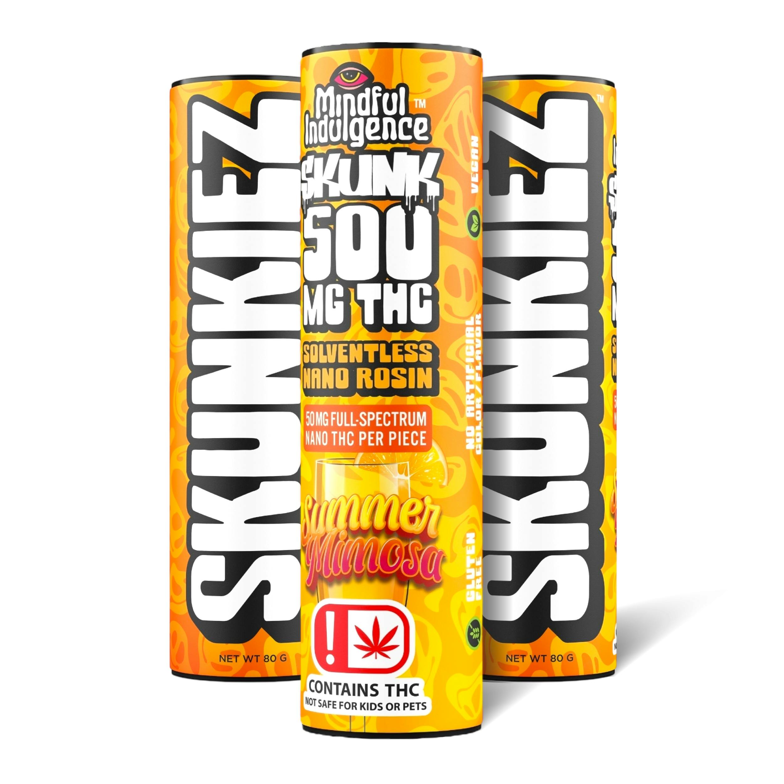 Mindful Indulgence | 500mg SKUNKIEZ Gummy | Summer Mimosa by Mindful Indulgence
