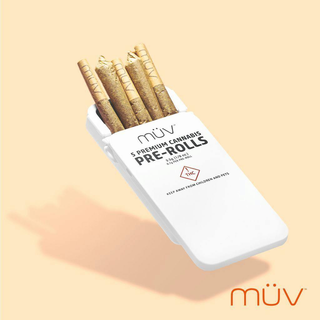 MUV 5 Pack Pre Roll - 3.5g - Tropical Teeth #8 at MÜV Cannabis Dispensary