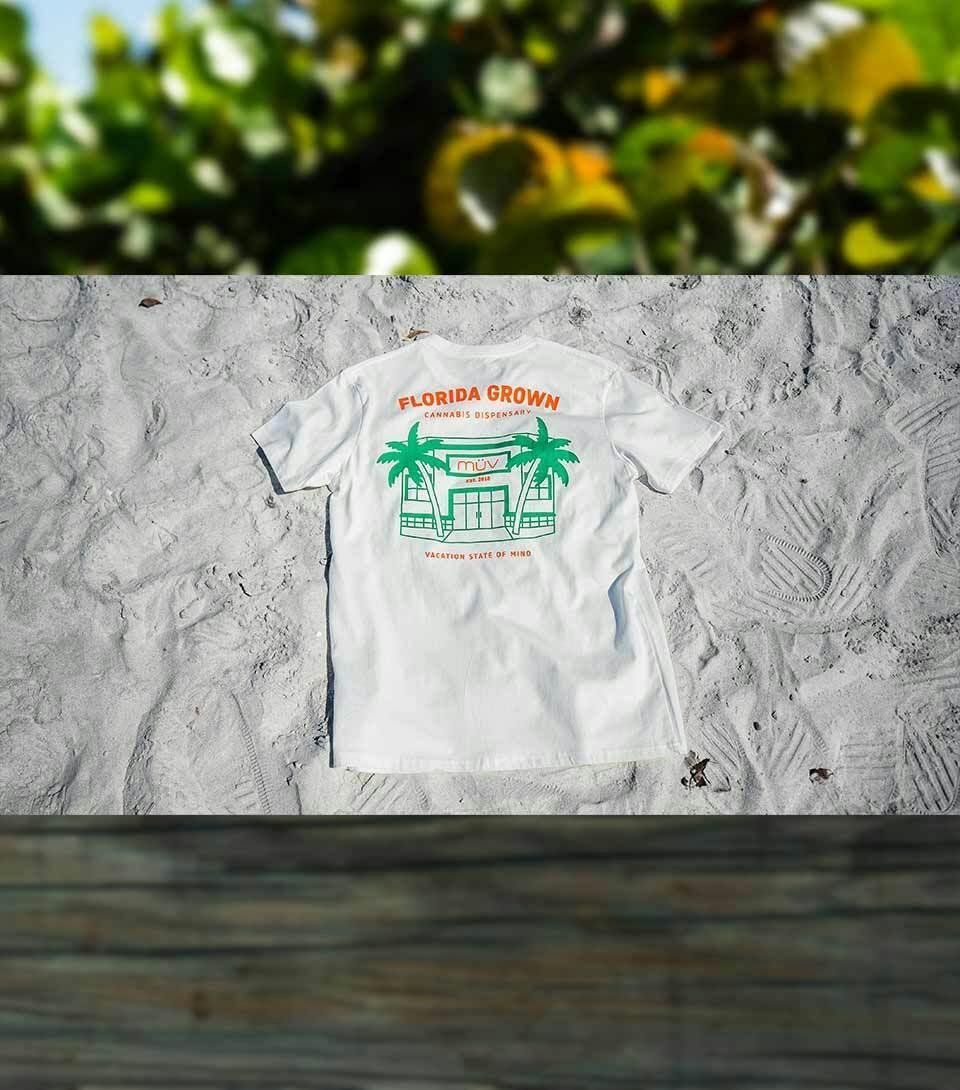 Accs - FL Grown Pocket Shirt White - MUV XXL at MÜV Cannabis Dispensary