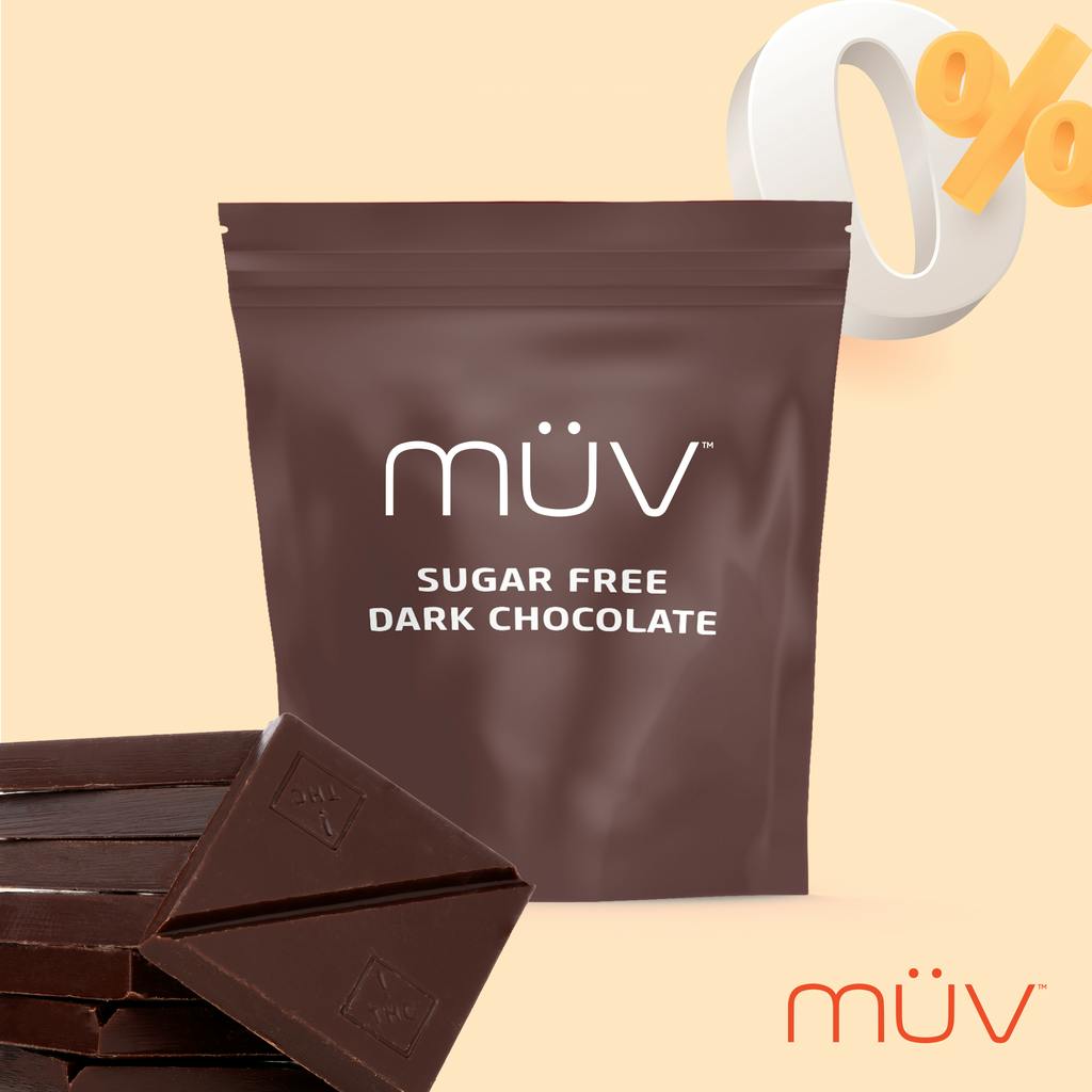 MUV Dark Chocolate Sugar Free - 100mg by MÜV Cannabis Infused Products