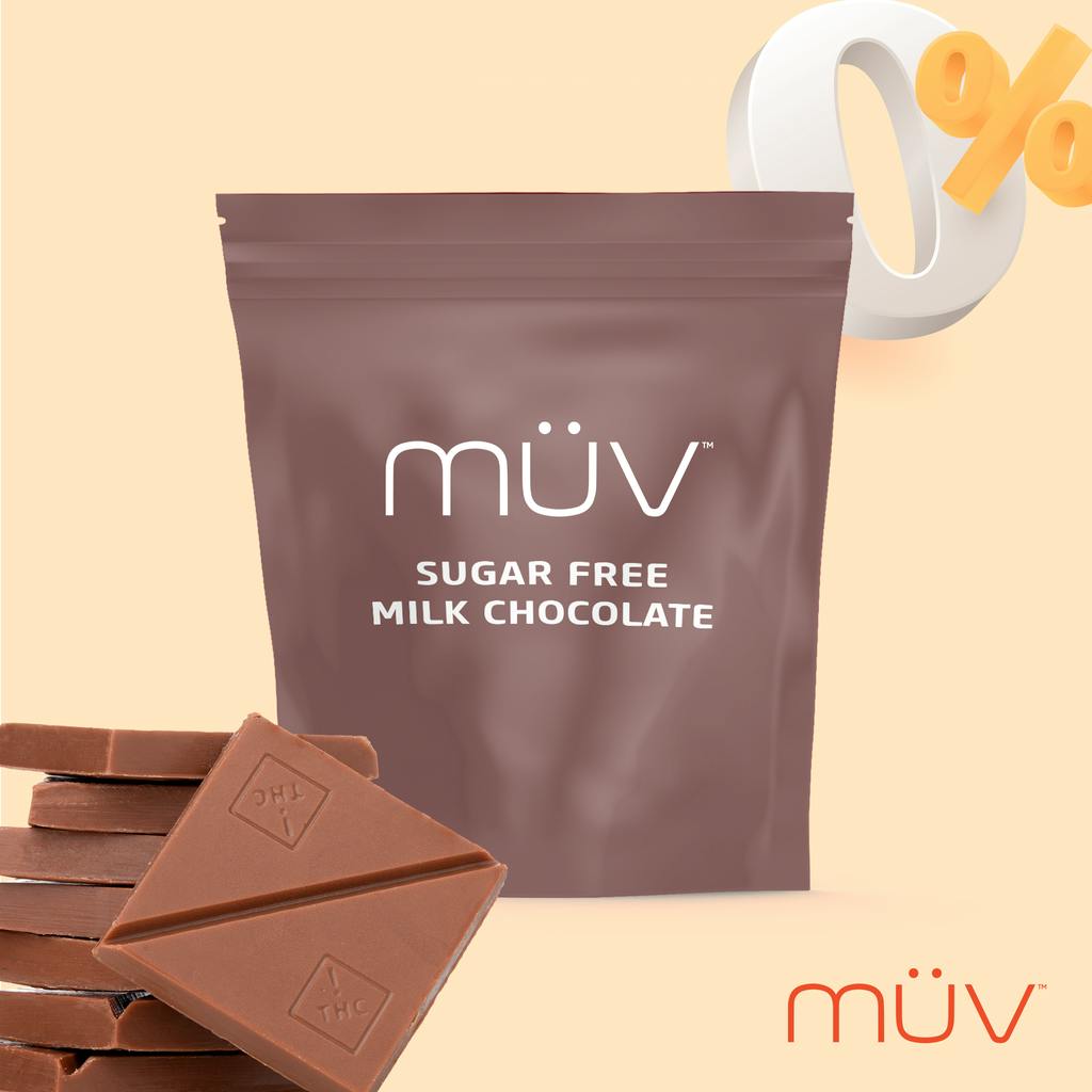 MUV Milk Chocolate Sugar Free - 100mg by MÜV Cannabis Infused Products