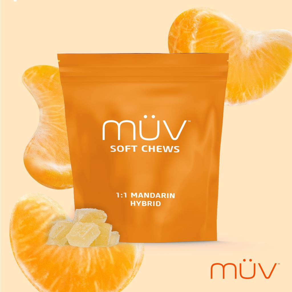 MUV SC Mandarin 1:1 - CBD/THC - 100mg by MÜV Cannabis Infused Products