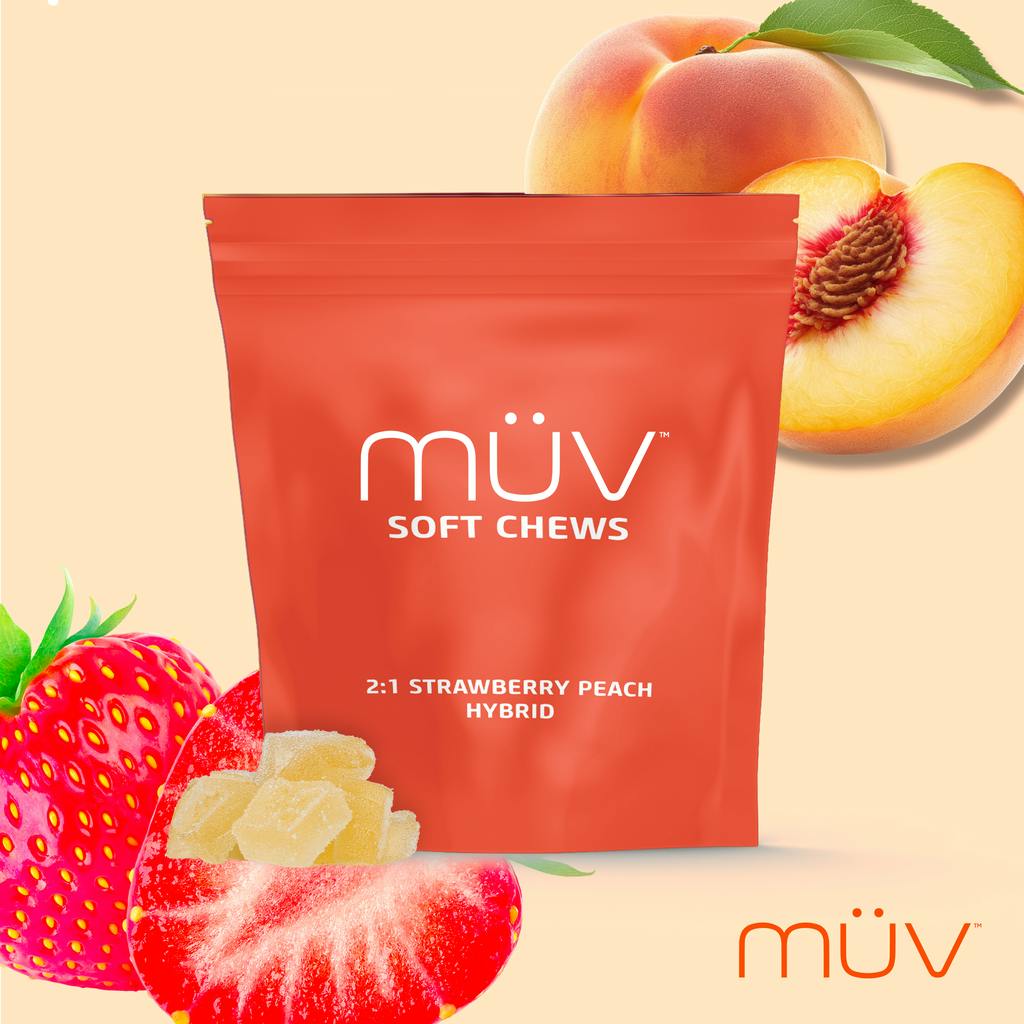 Muv Sc Straw Peach Cbd/thc