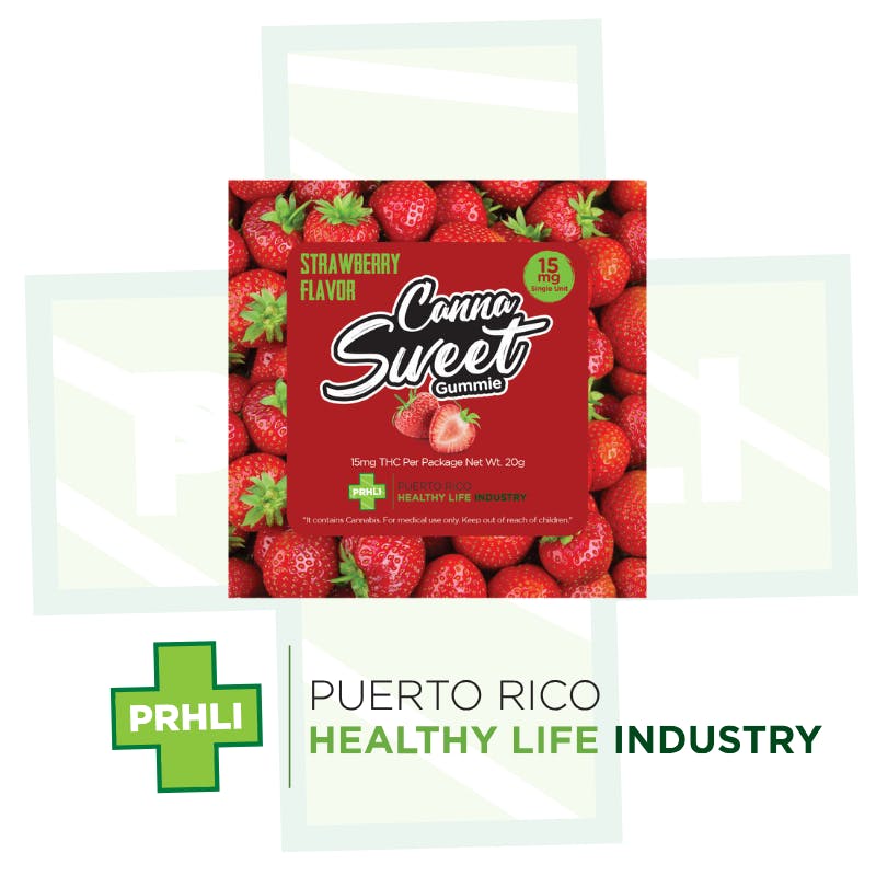 Canna Sweet 15mg Strawberry (New Gummy)