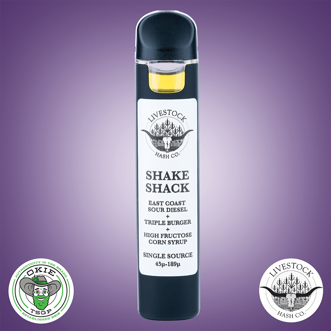 Livestock Hash Co. - Shake Shack - 45µ-189µ Live Rosin Vape Pod - 0.5g by Okie TSGP
