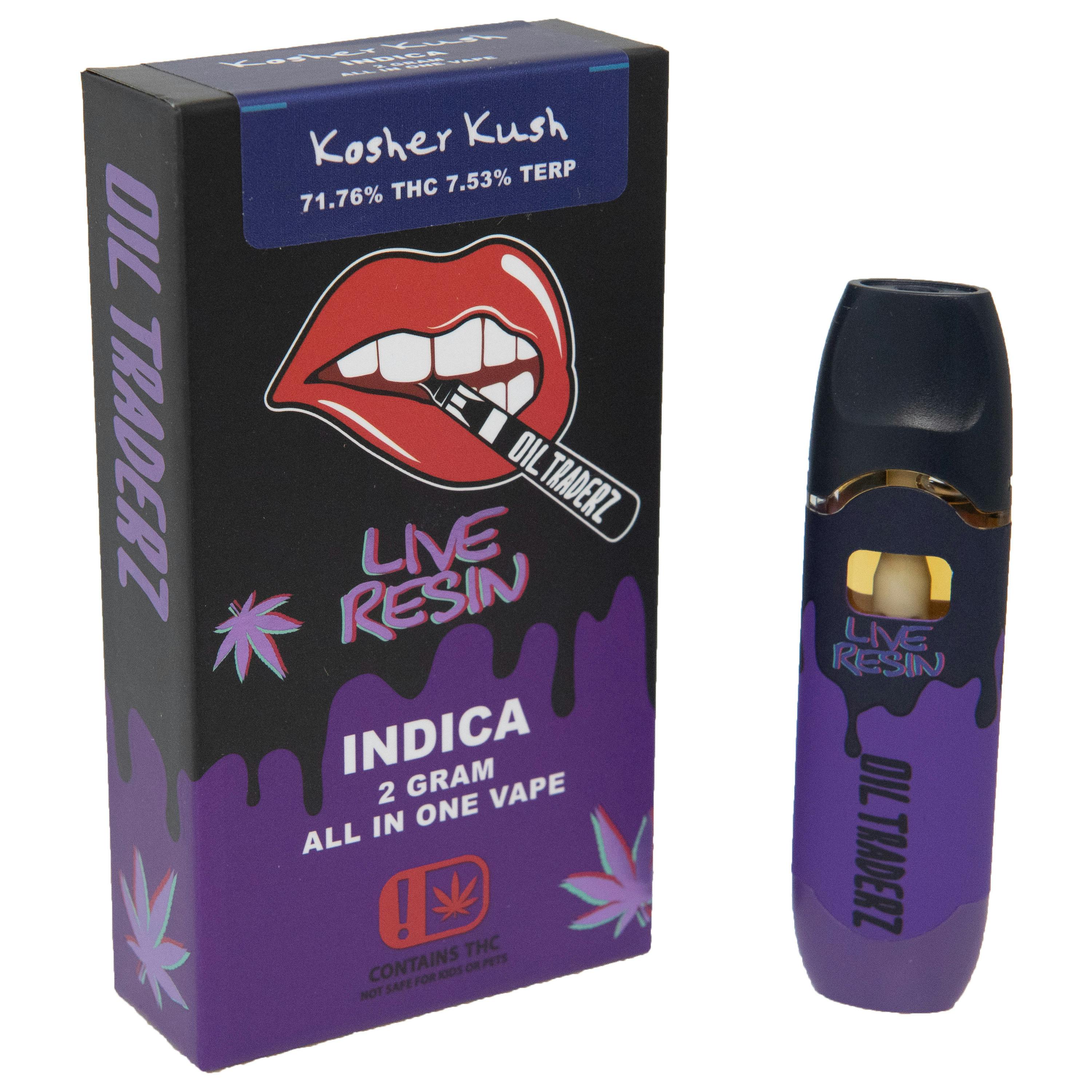 2g Rabbi's Reserve Live Resin Disposable - Oil Traderz (Indica