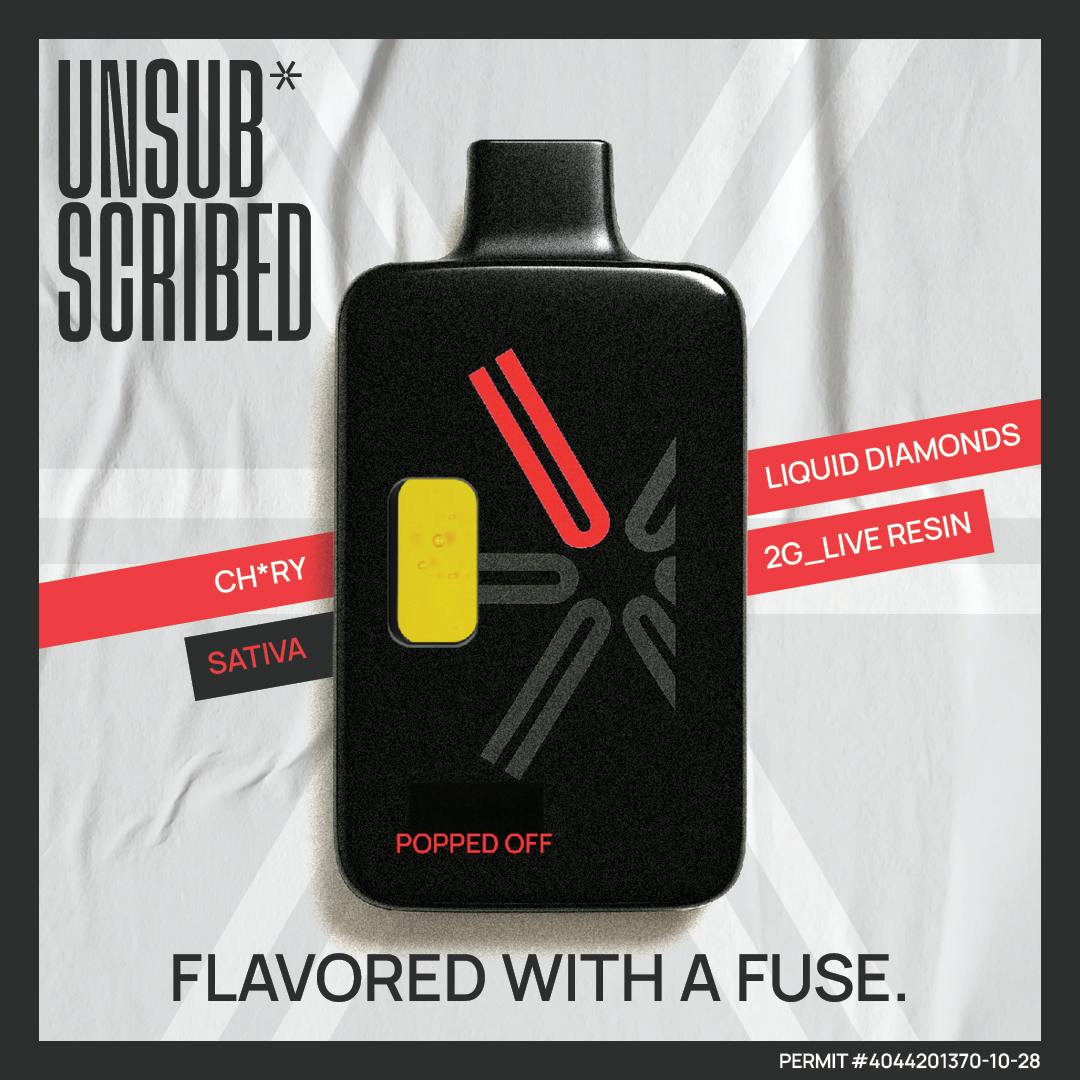 UNSUBSCRIBED | Popped Off | 2G Liquid Diamond & Live Resin | Disposable