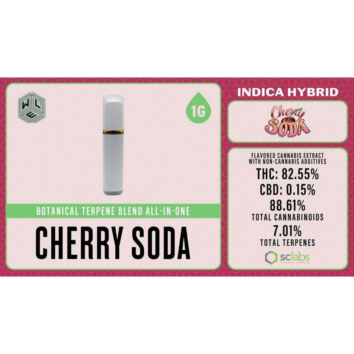 Cherry Soda | Botanical Terpene Blend Disposable | 1g by White Label Extracts