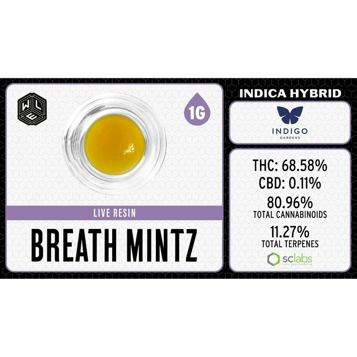 Breath Mintz | Live Resin Sugar Sauce | 1g by White Label Extracts