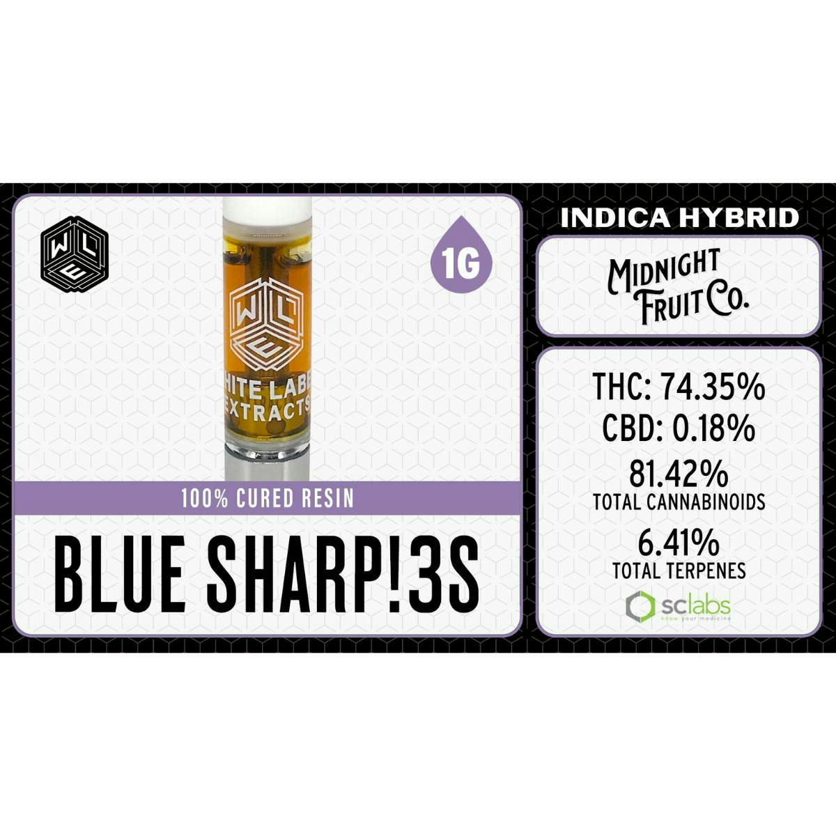 Blue Sharpies | Cured Resin Cartridge | 1g by White Label Extracts