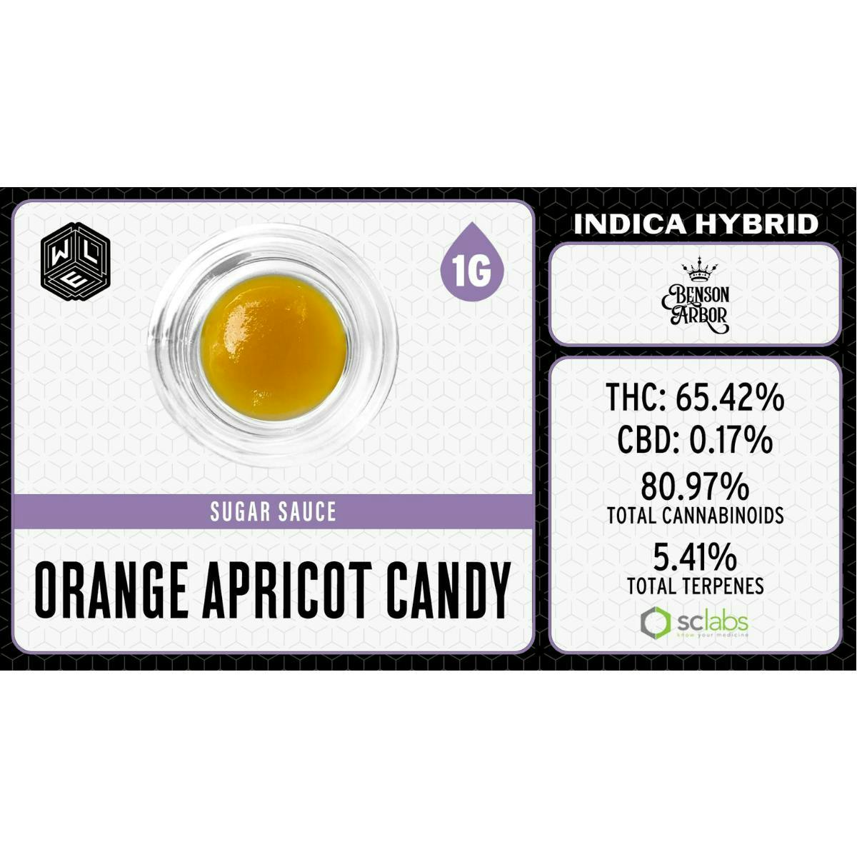 Orange Apricot Candy | Cured Resin Sugar Sauce | 1g by White Label Extracts