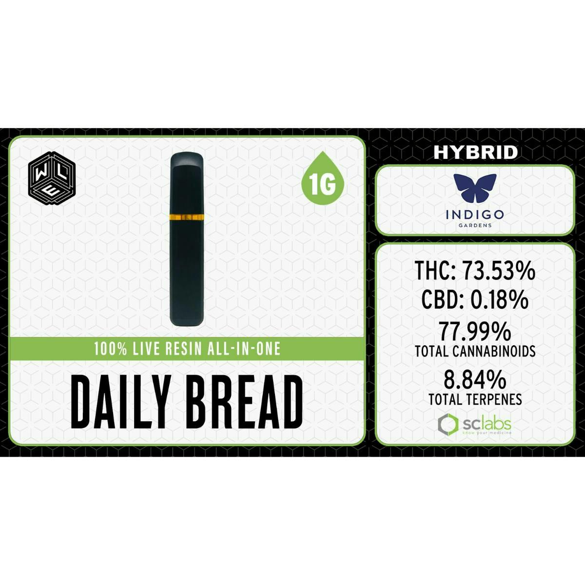 Daily Bread | Live Resin Disposable | 1g