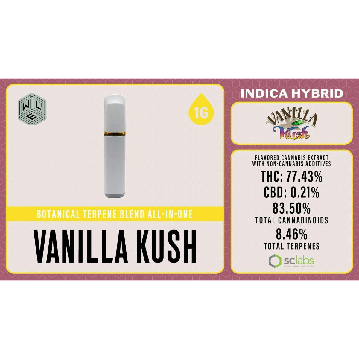 Vanilla Kush | Botanical Terpene Blend Disposable | 1g
