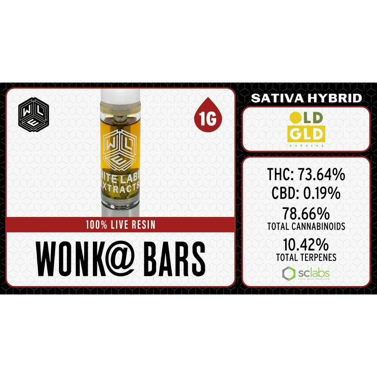 Wonka Bars | Live Resin Cartridge | 1g by White Label Extracts