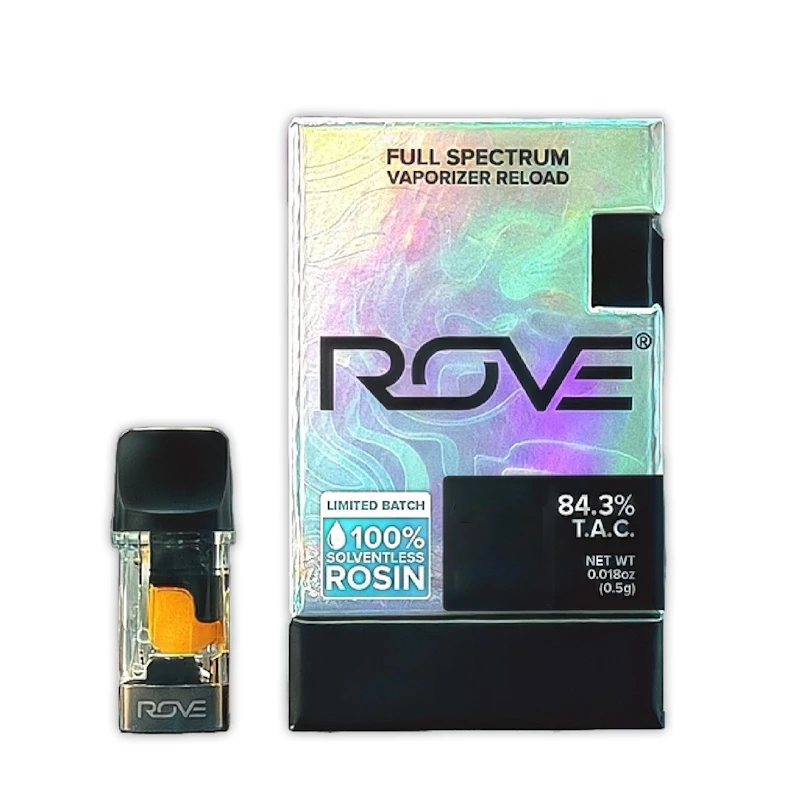 Rove White Fire OG · Ice Hash Live Rosin Vaporizer · 0.5g (Reload), Cartridges