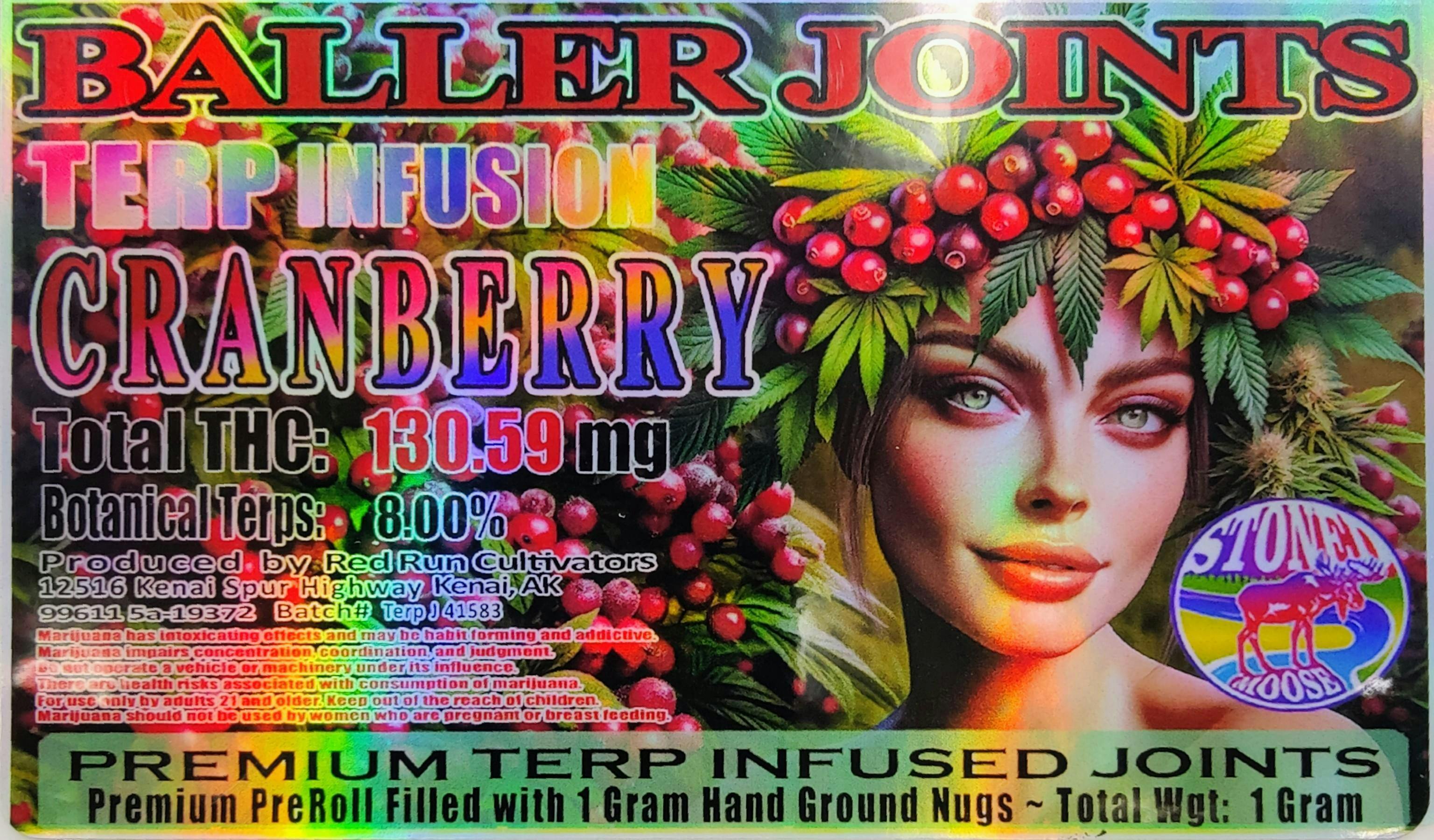 Cranberry Terp Infusion Baller Joints