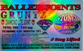 Red Run - Gruntz Diamond Infused Baller Joints 0.75g
