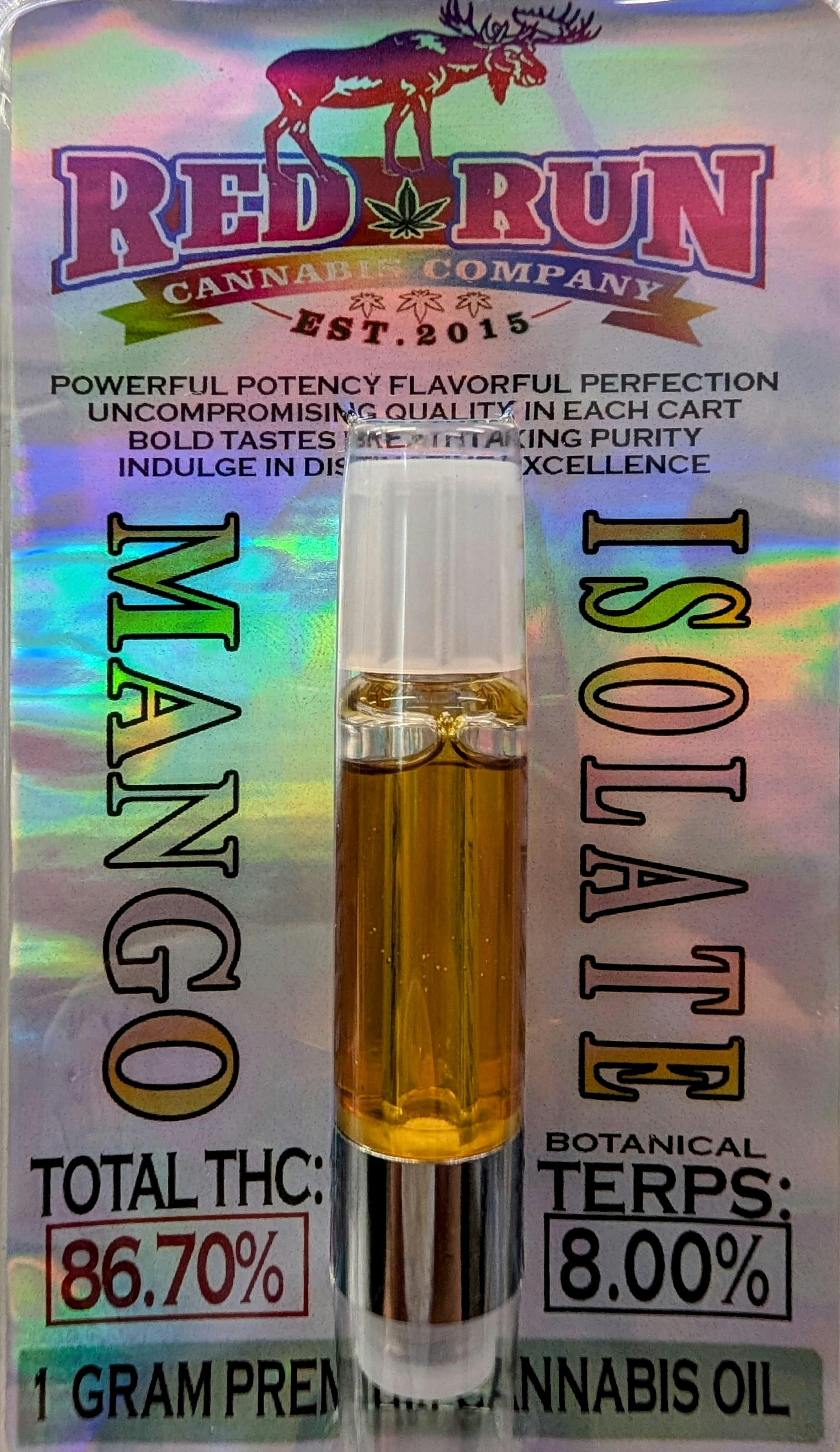 Red Run - Mango Isolate 1g - Red Run Cannabis Cultivators