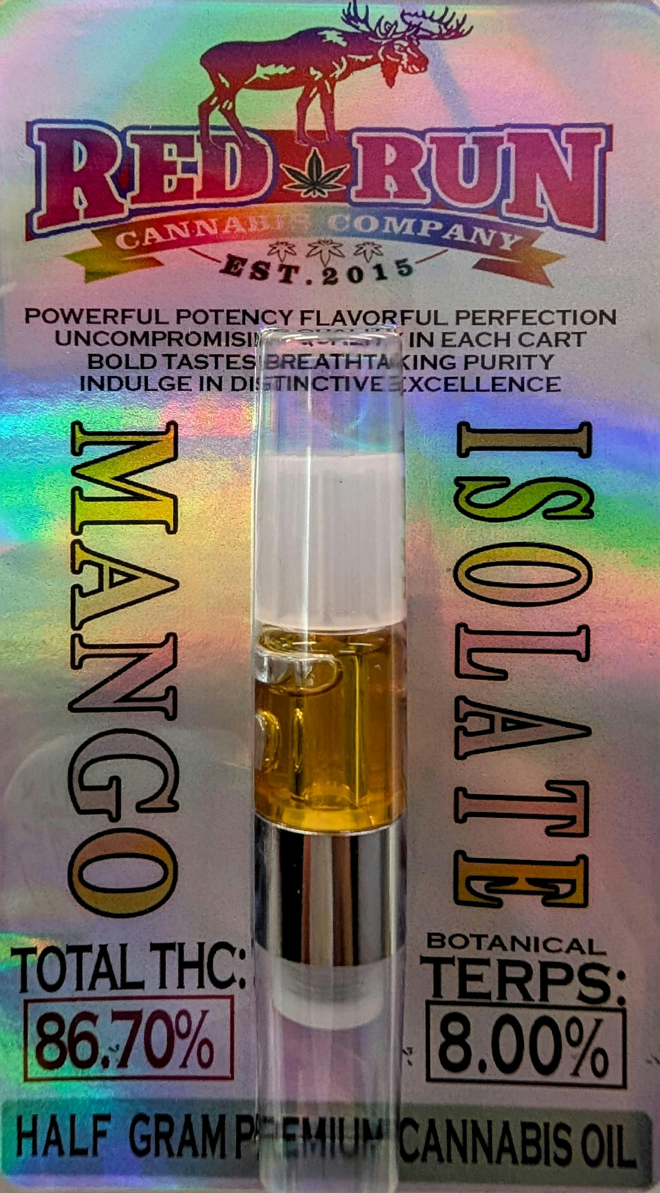 Red Run - Mango Isolate 0.5g - Red Run Cannabis Cultivators