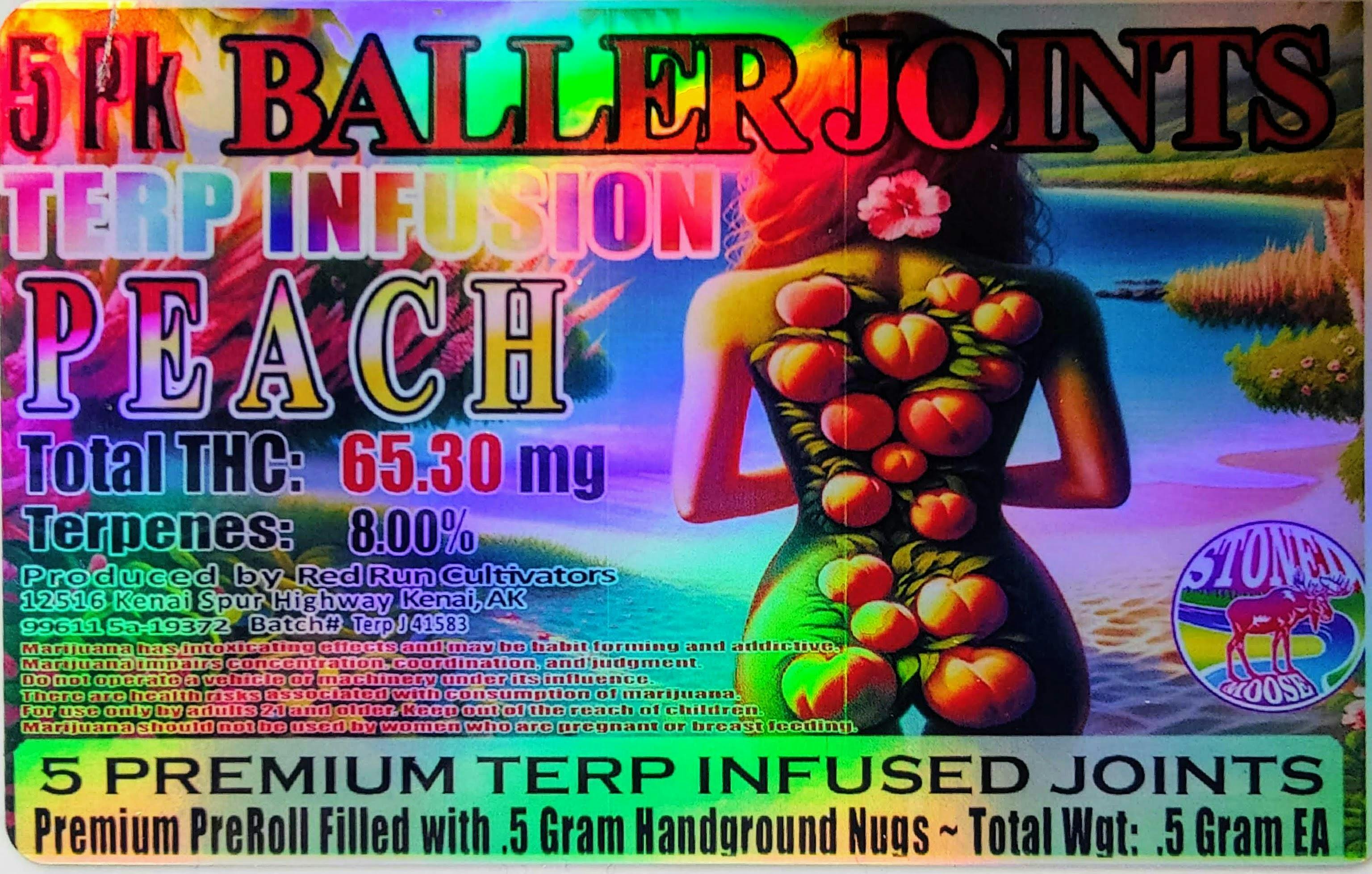 Peach Terp Infusion Baller Joints