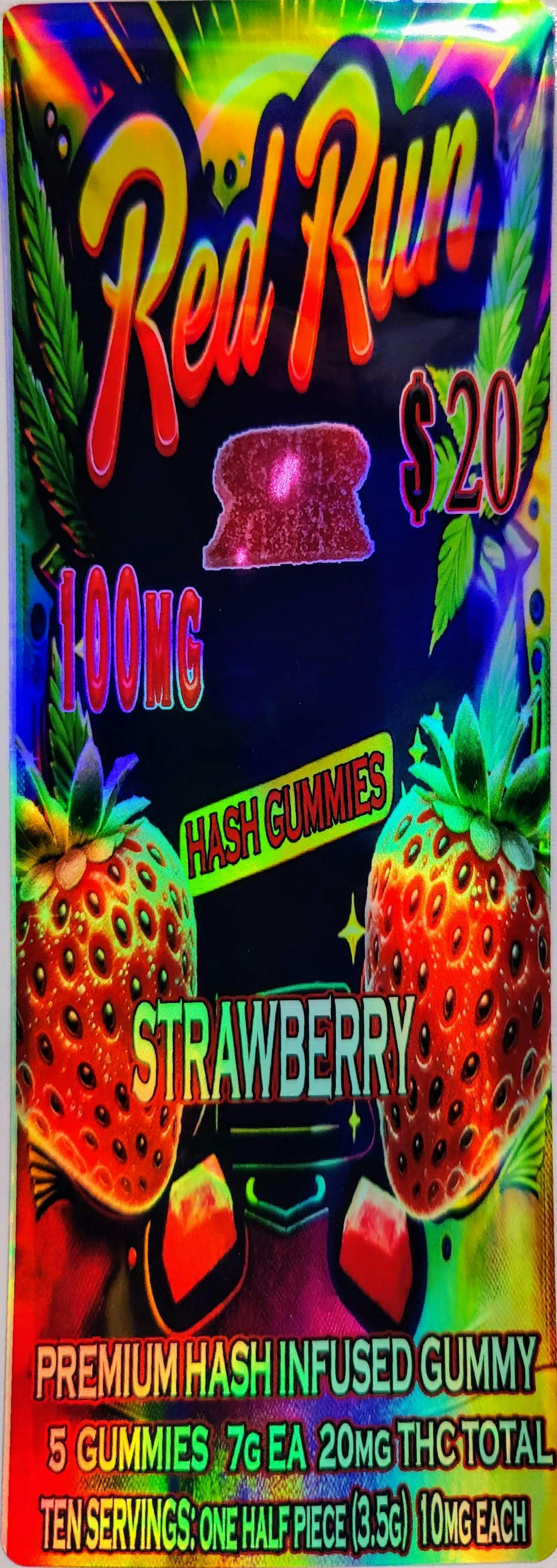 Red Run - Strawberry Gummies 100mg