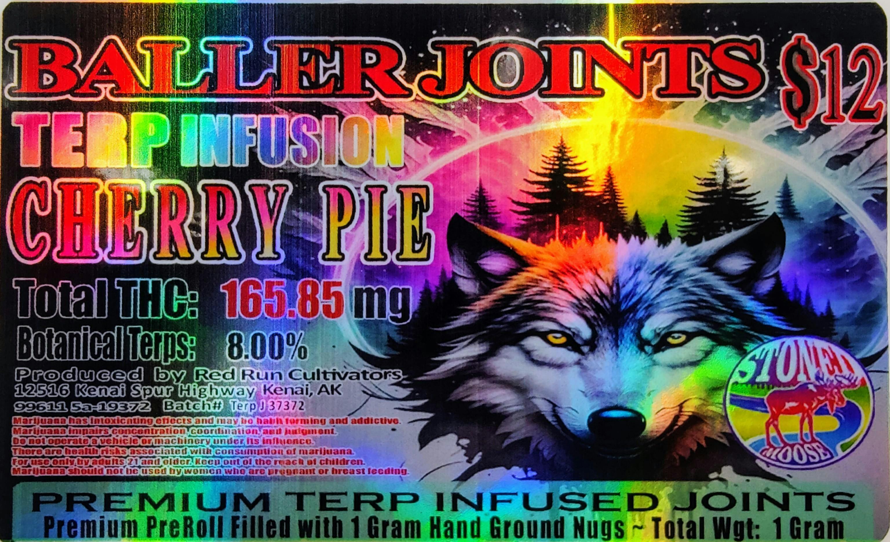 Red Run - Cherry Pie Terp Infusion Baller Joints 1g at The Knotty Puffin