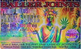 Red Run - Banana Runtz Terp Infusion Baller Joints 1g