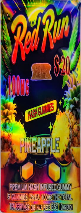 Red Run - Pineapple Gummies 100mg