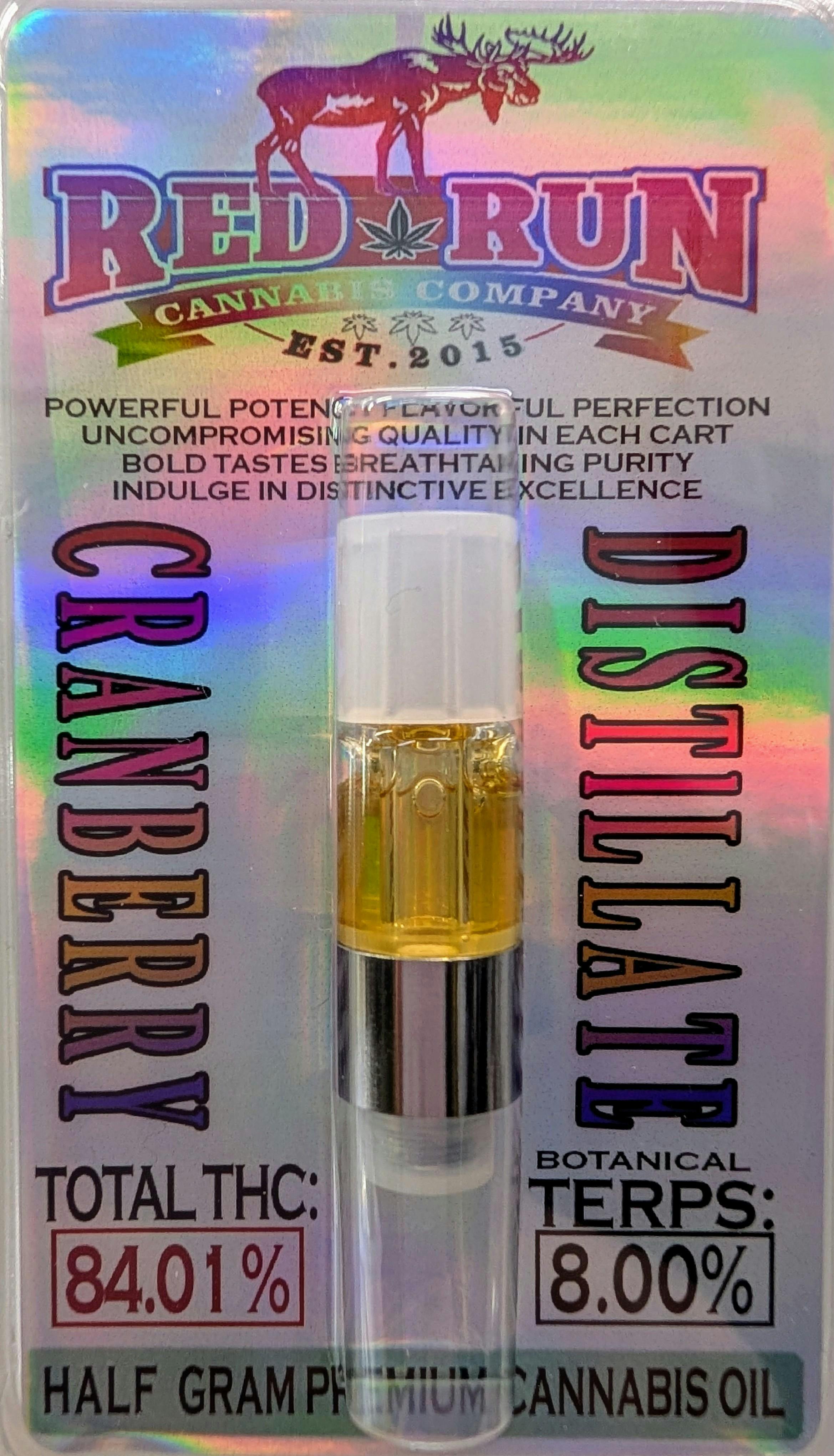 Red Run - Canna Cart Cranberry 0.5g by Red Run Cannabis Cultivators
