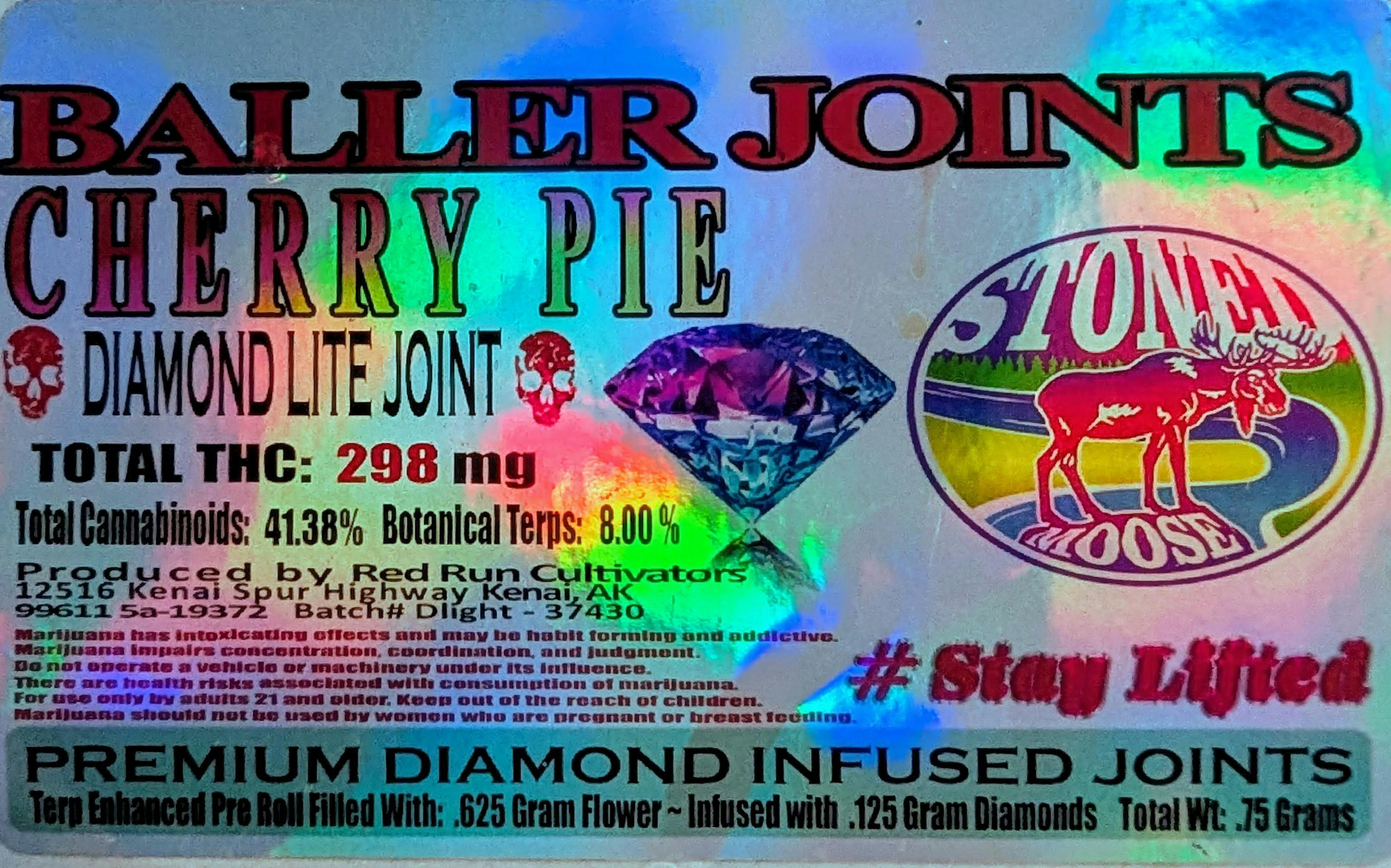 Red Run - Cherry Pie Diamond Infused Baller Joints 0.75g