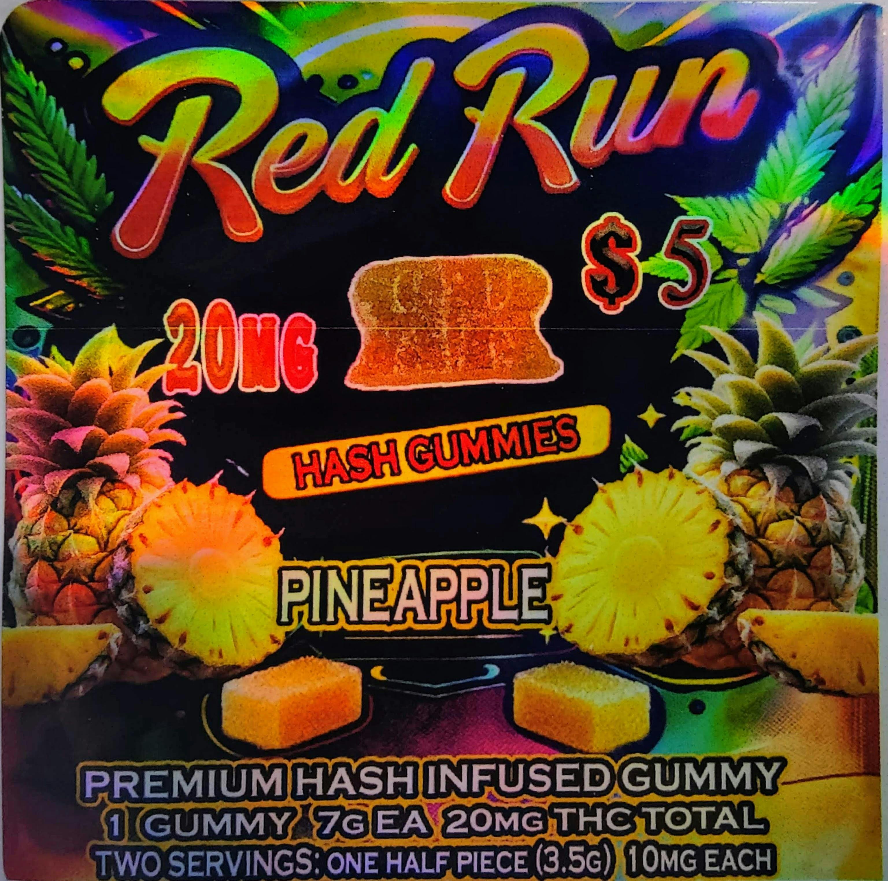 Red Run - Pineapple Gummies 20mg at Blaze