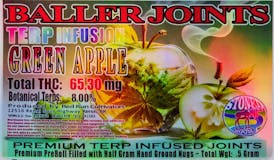 Red Run - Green Apple Terp Infusion Baller Joints 0.5g