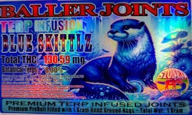 Red Run - Blue Skittlz Terp Infusion Baller Joints 1g