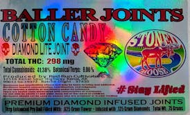 Red Run - Cotton Candy Diamond Infused Baller Joints 0.75g