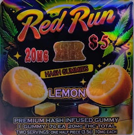 Red Run - Lemon Gummies 20mg