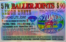 Red Run - Lemon Runtz Diamond Infused Baller Joints 0.75g 5pk