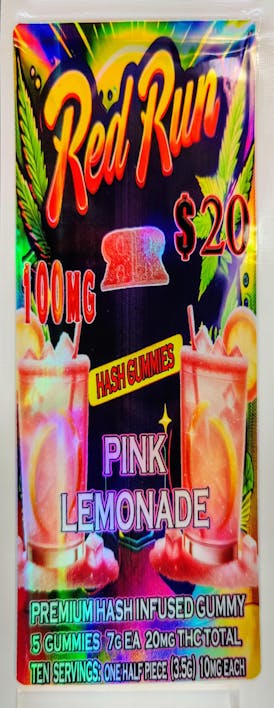Red Run - Pink Lemonade Gummies 100mg