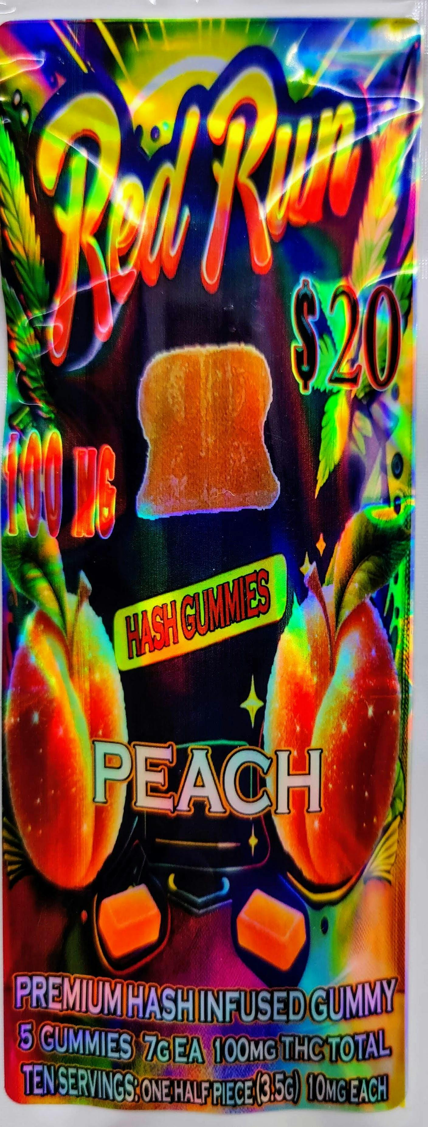 Red Run - Peach Gummies 100mg