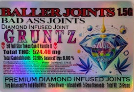 Red Run - Gruntz Diamond Infused Baller Joints 1.5g