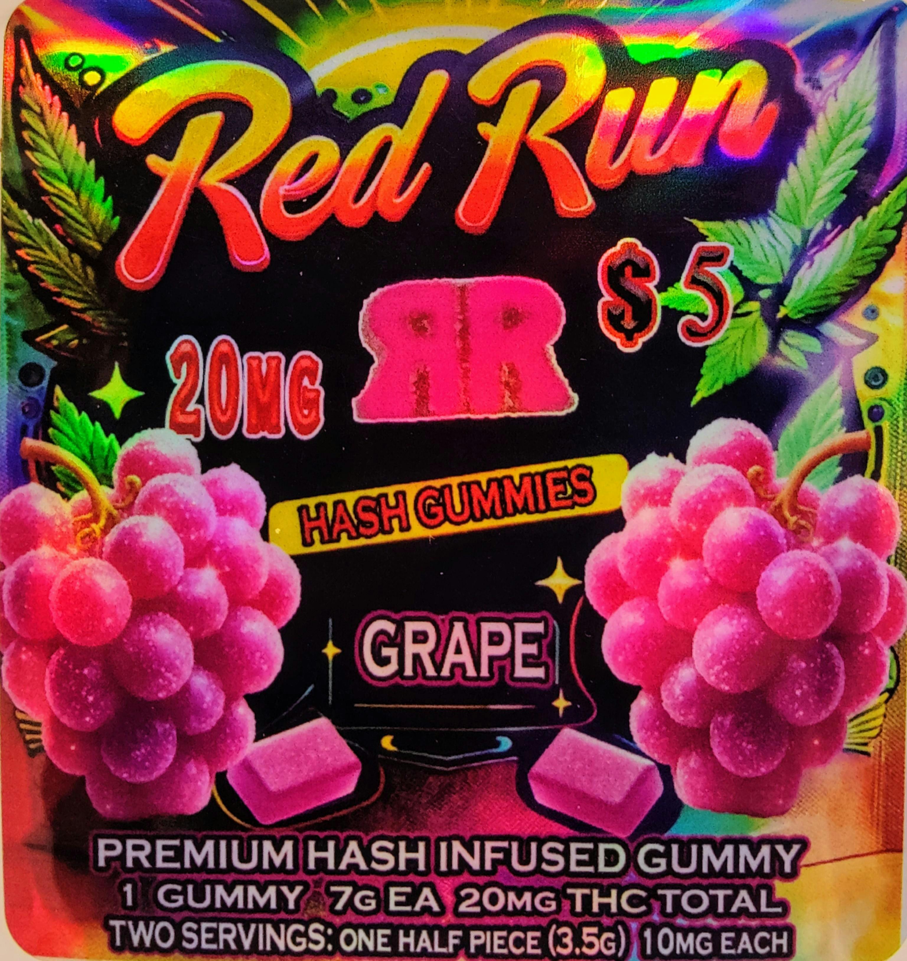 Red Run - Grape Gummies 20mg at Blaze