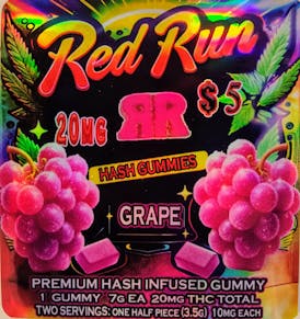 Red Run - Grape Gummies 20mg