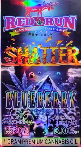 Red Run - Blueberry Shatter 1g