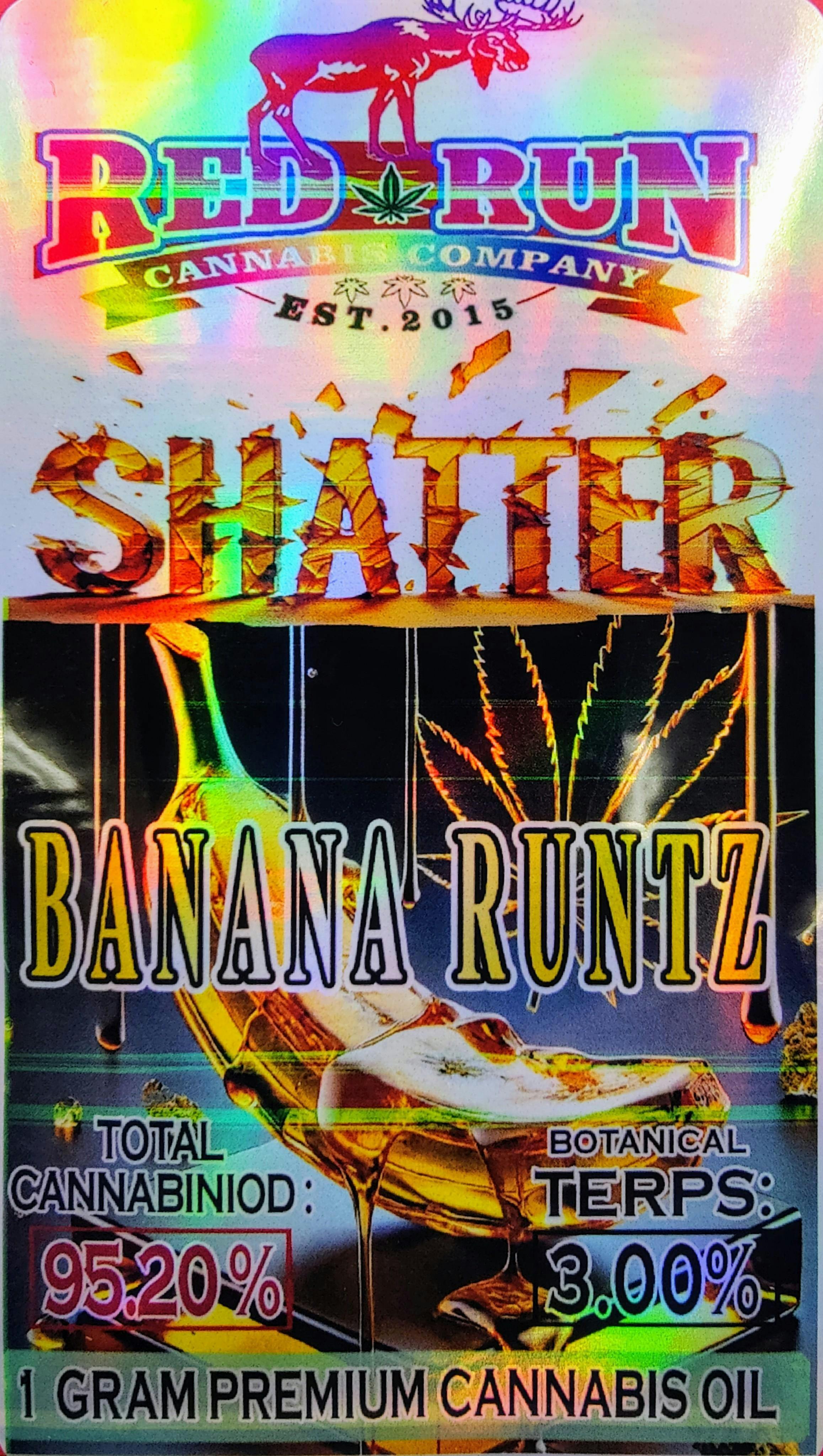Red Run - Banana Runtz Shatter 1g