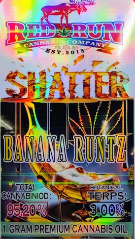 Red Run - Banana Runtz Shatter 1g